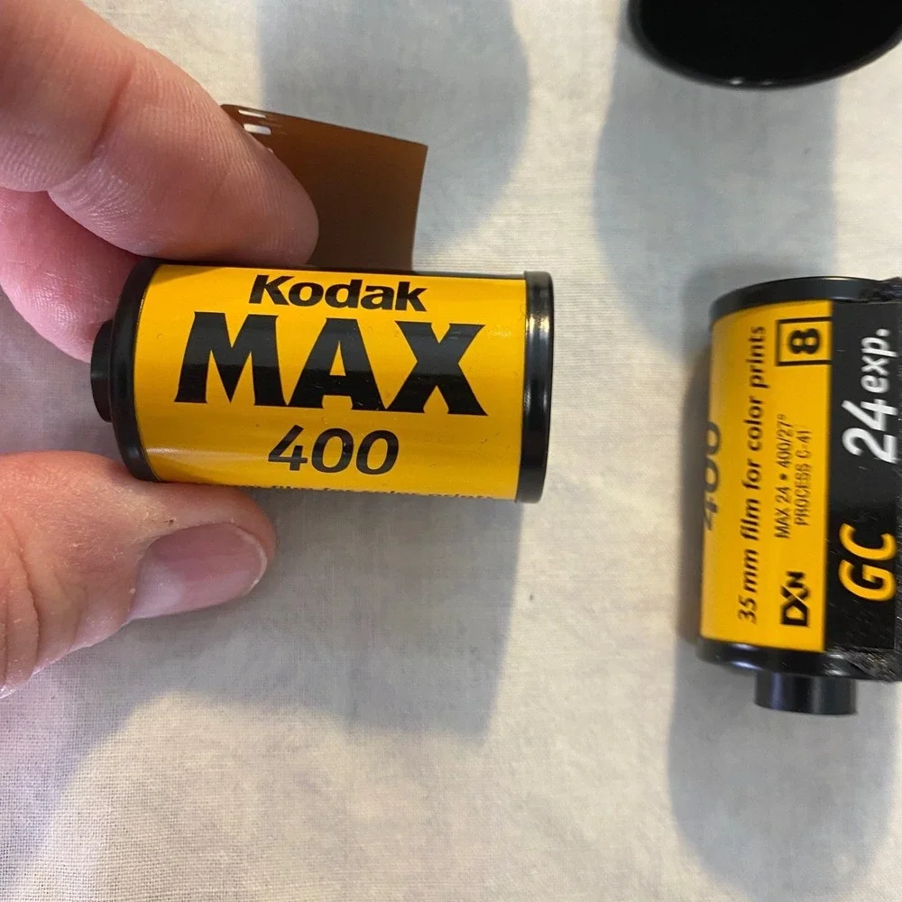 Lot of 3 Kodak MAX 400 GC 35mm Film 24 Exp Color Print Expired Film Canisters